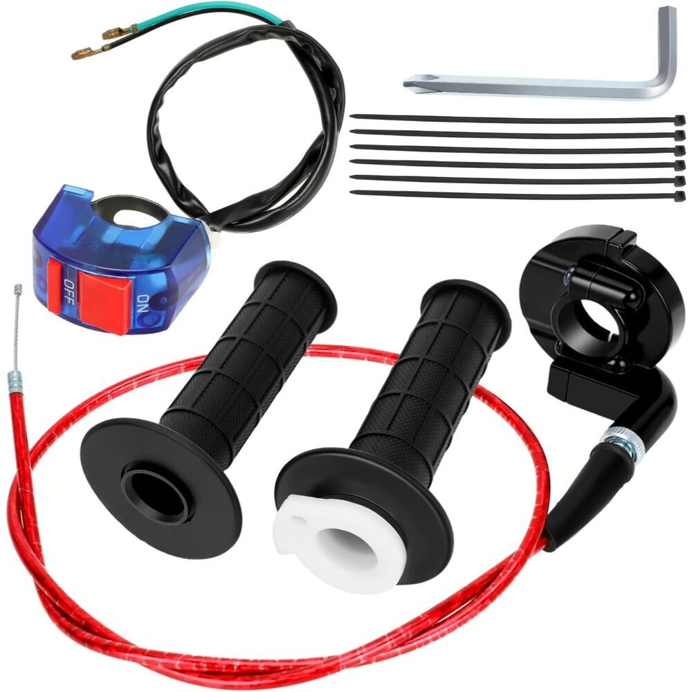Mini Bike Throttle Cable 7/8 Handlebar Kit Compatible with Predator 97cc 196cc 2